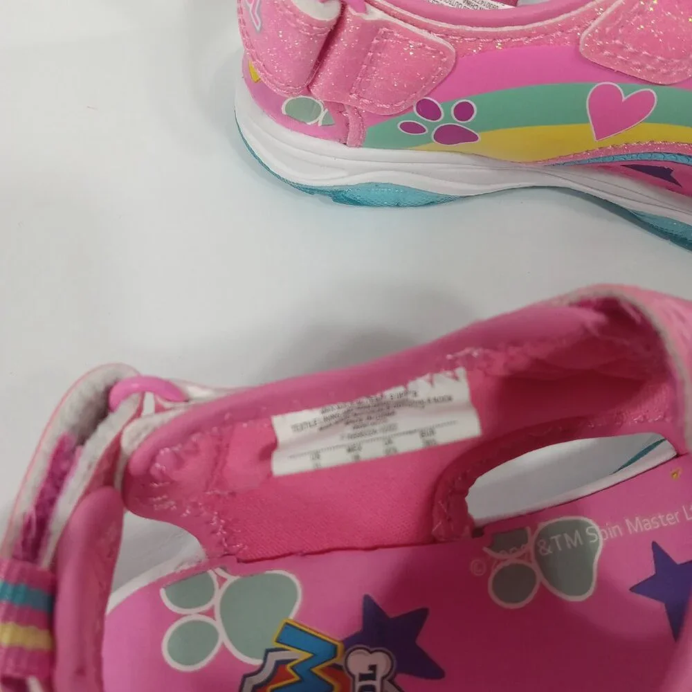Nickelodeon Paw Patrol Kids Girls' Light-Up Sandals in pink glitter Size 11 NWT